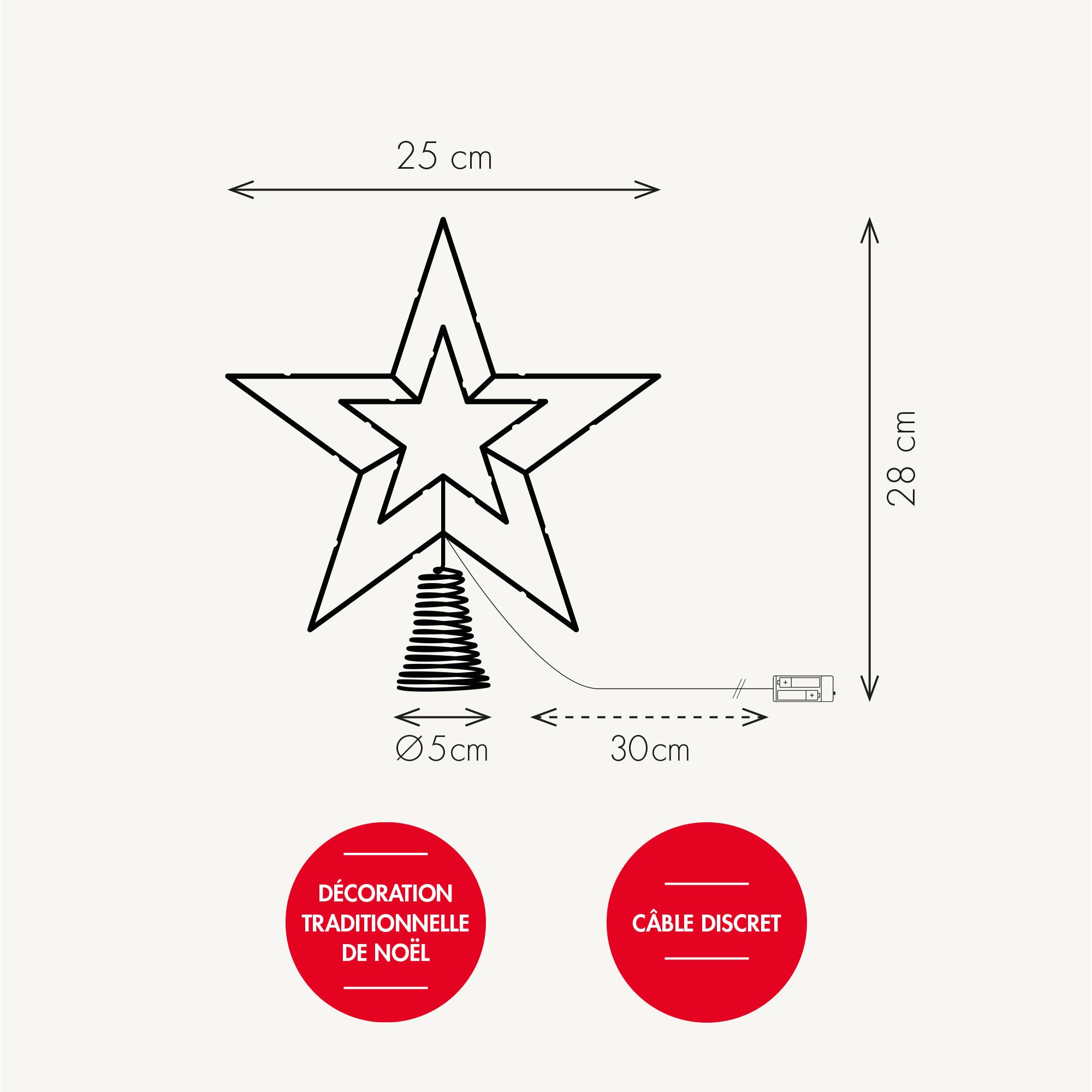 Cimier étoile dorée